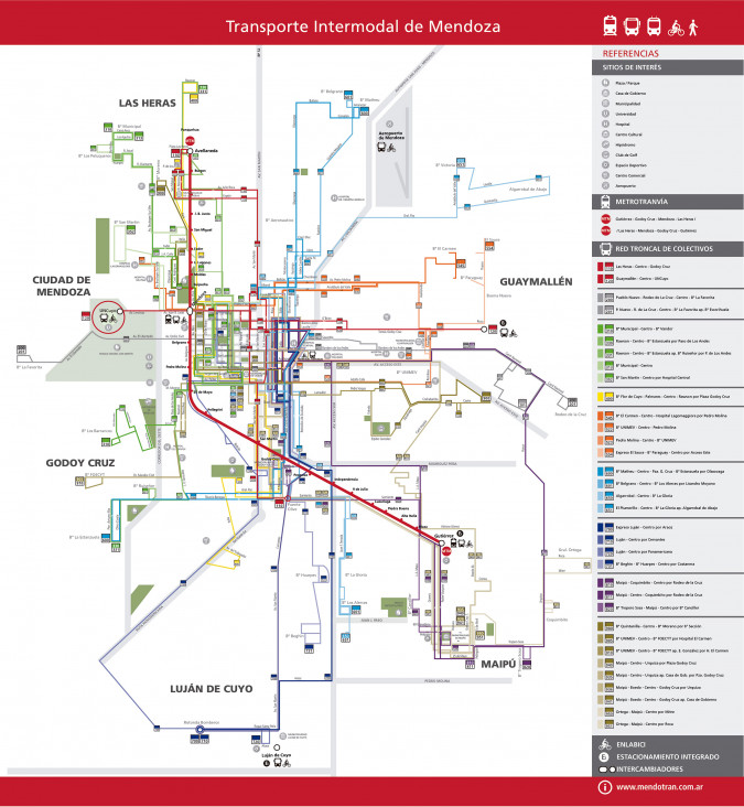 imagen Descargá uno por uno los recorridos del nuevo sistema de transporte