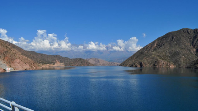 imagen El Dique Potrerillos se encuentra al 99%