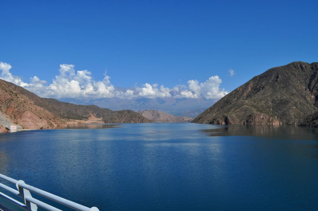 imagen El Dique Potrerillos se encuentra al 99%