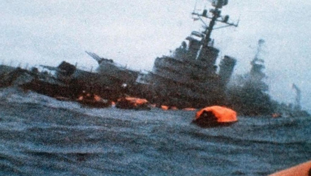 imagen A 37 años del  hundimiento del  ARA General Belgrano