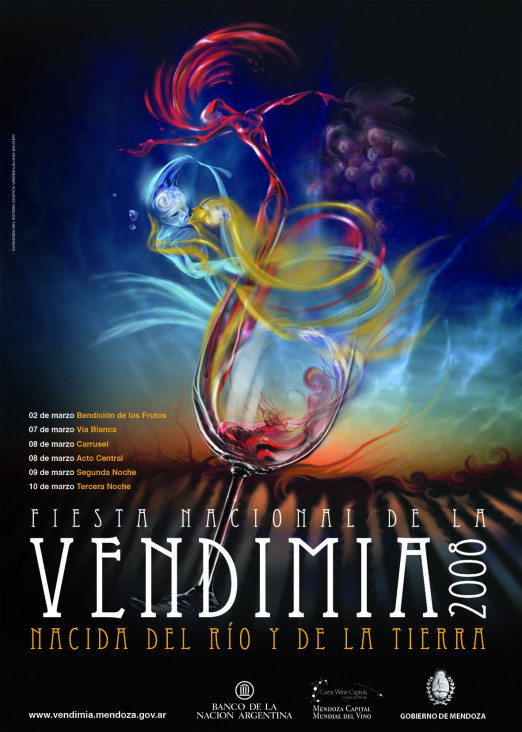imagen Muestra de afiches de la Fiesta Nacional de la Vendimia