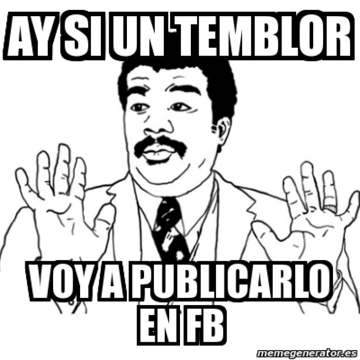 imagen Me río del temblor
