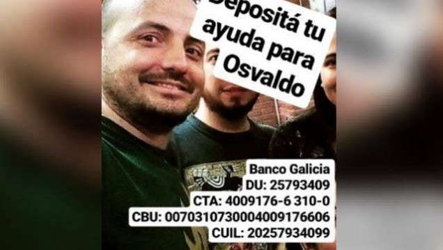 imagen Colecta solidaria "Todos con Osvaldo"