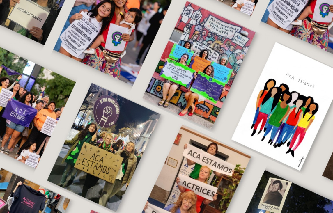 imagen Inaugura "Acá estamos", una muestra artística que conjuga feminismos, arte y palabra
