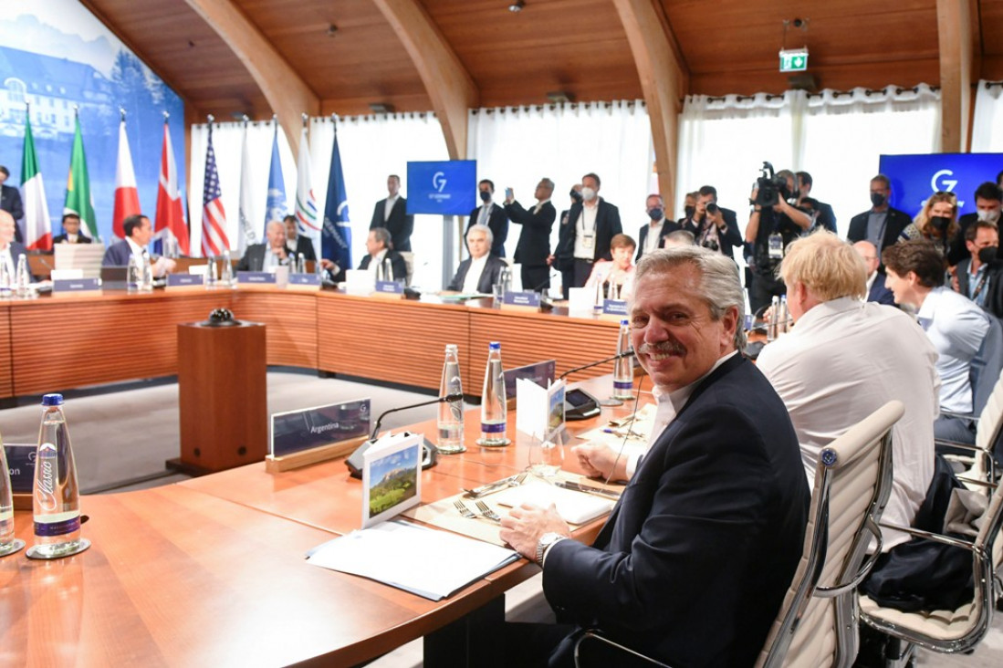 imagen En el G7, Fernández pidió el final de la guerra en Ucrania y una nueva arquitectura financiera