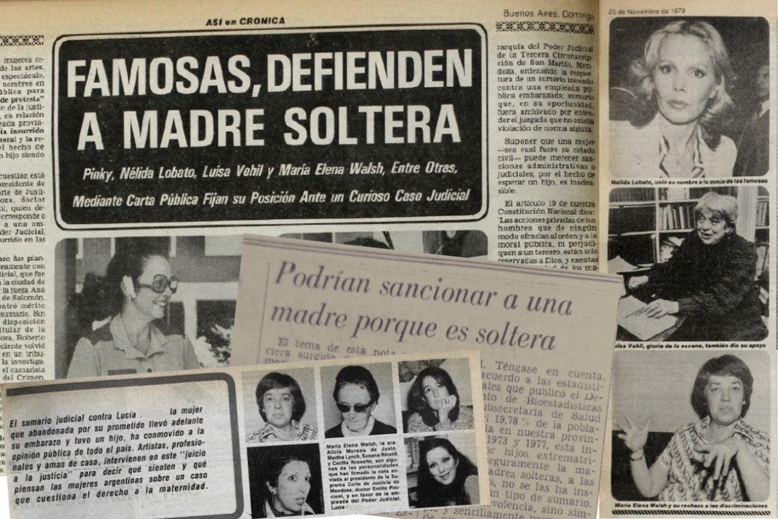 imagen En 1979, la denuncia a una mujer de Mendoza por ser madre soltera activó a los feminismos de todo el país