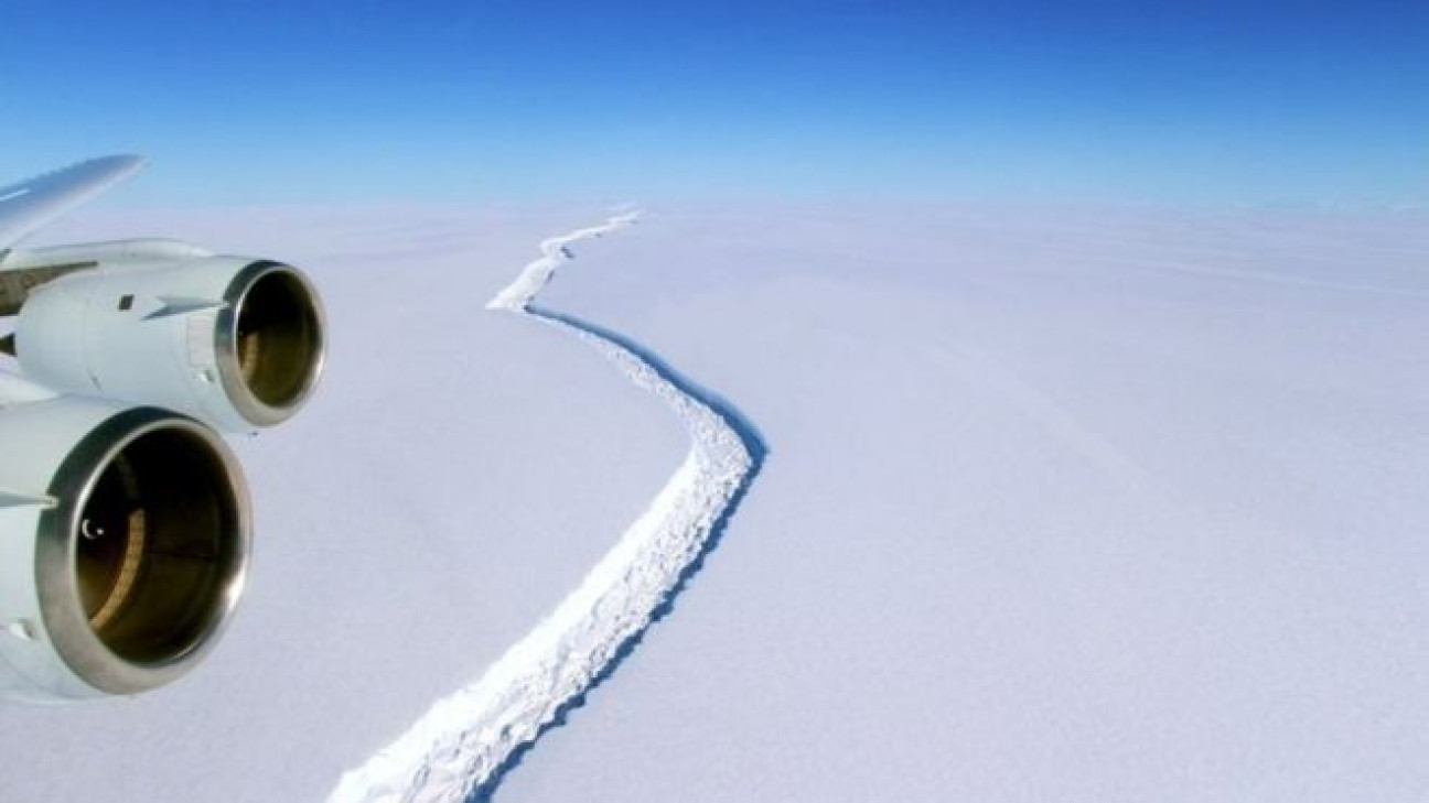 imagen Alerta en la Antártida por inminente fractura de glaciar
