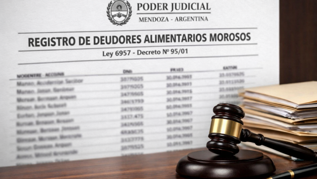 imagen En Mendoza, 2025 cerró con más de 1600 deudores alimentarios y 20% de reincidentes