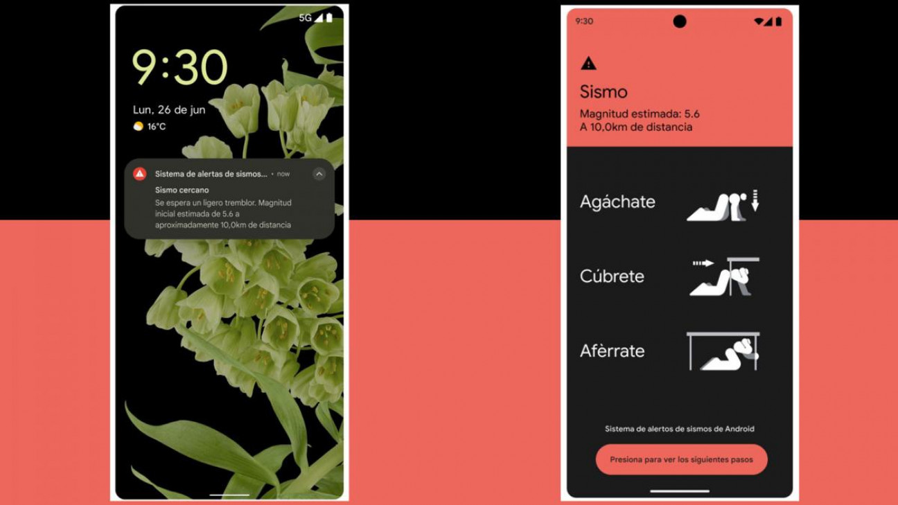 imagen Cómo funcionan la alerta de terremoto y el envío de ubicación al 911 de Google