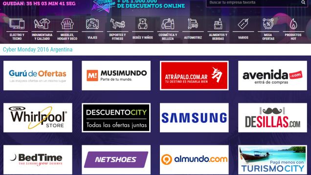 imagen Inició la maratón de ofertas online del Cybermonday