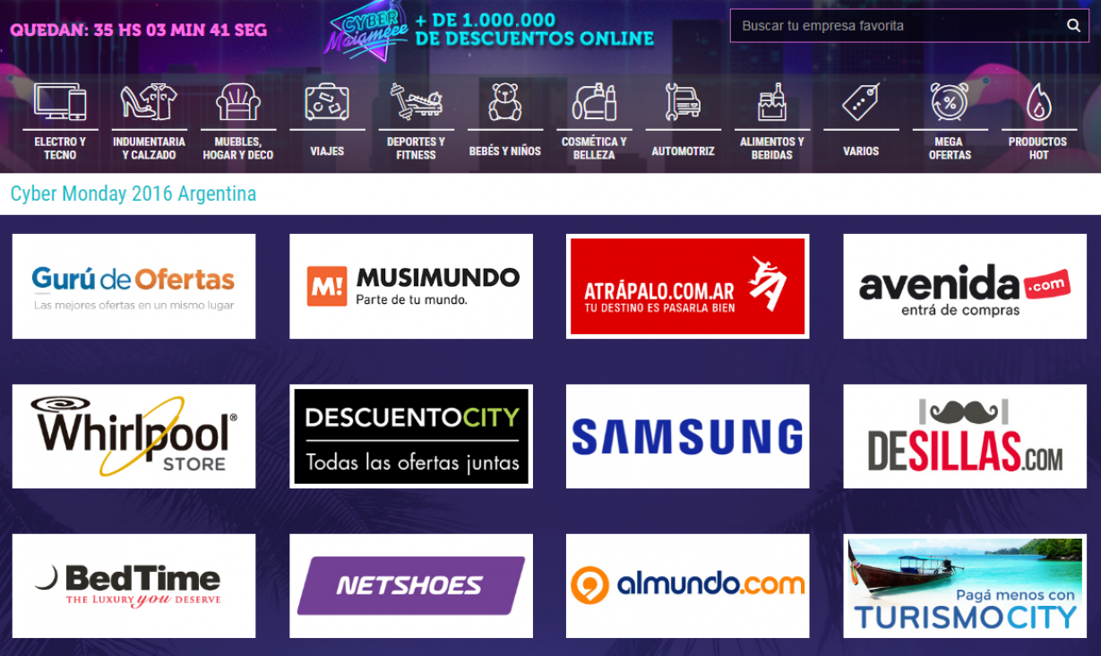 imagen Inició la maratón de ofertas online del Cybermonday