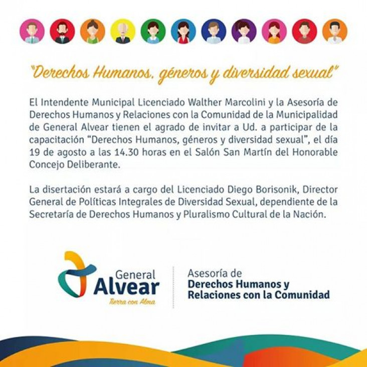 imagen Alvear: por presiones de grupos religiosos, suspendieron una charla de diversidad sexual