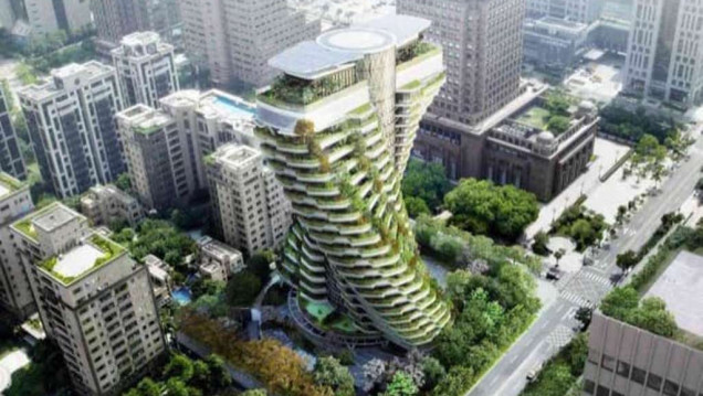 imagen En septiembre terminarán de construir "el cielo de Taipei"