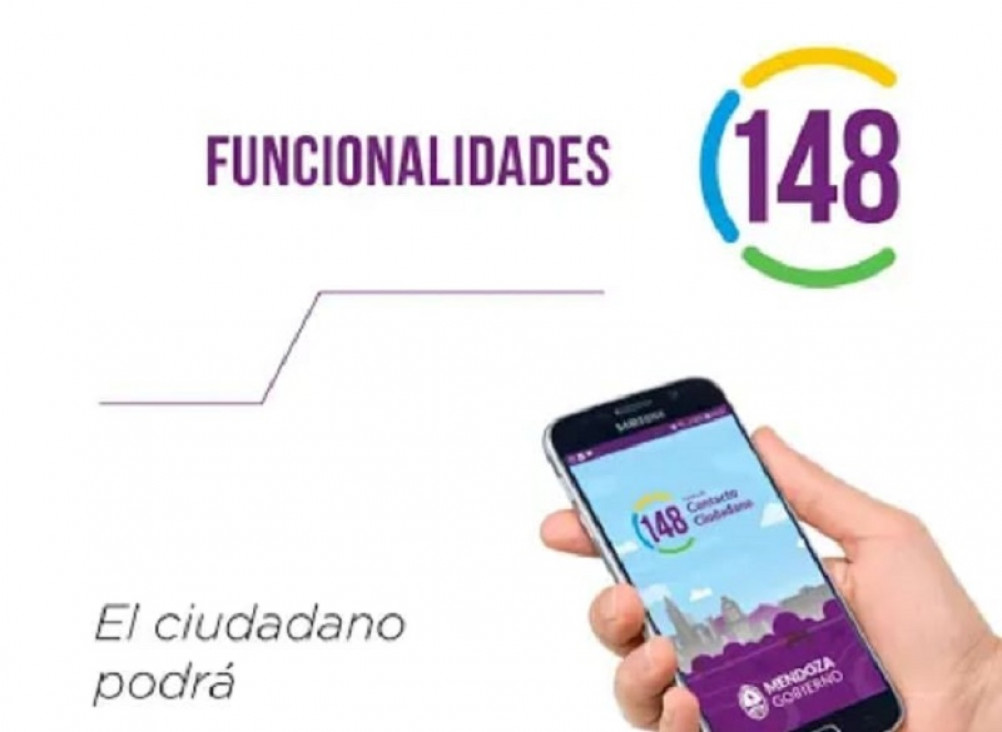 imagen "148 Mendoza", la nueva app oficial para hacer consultas y reclamos