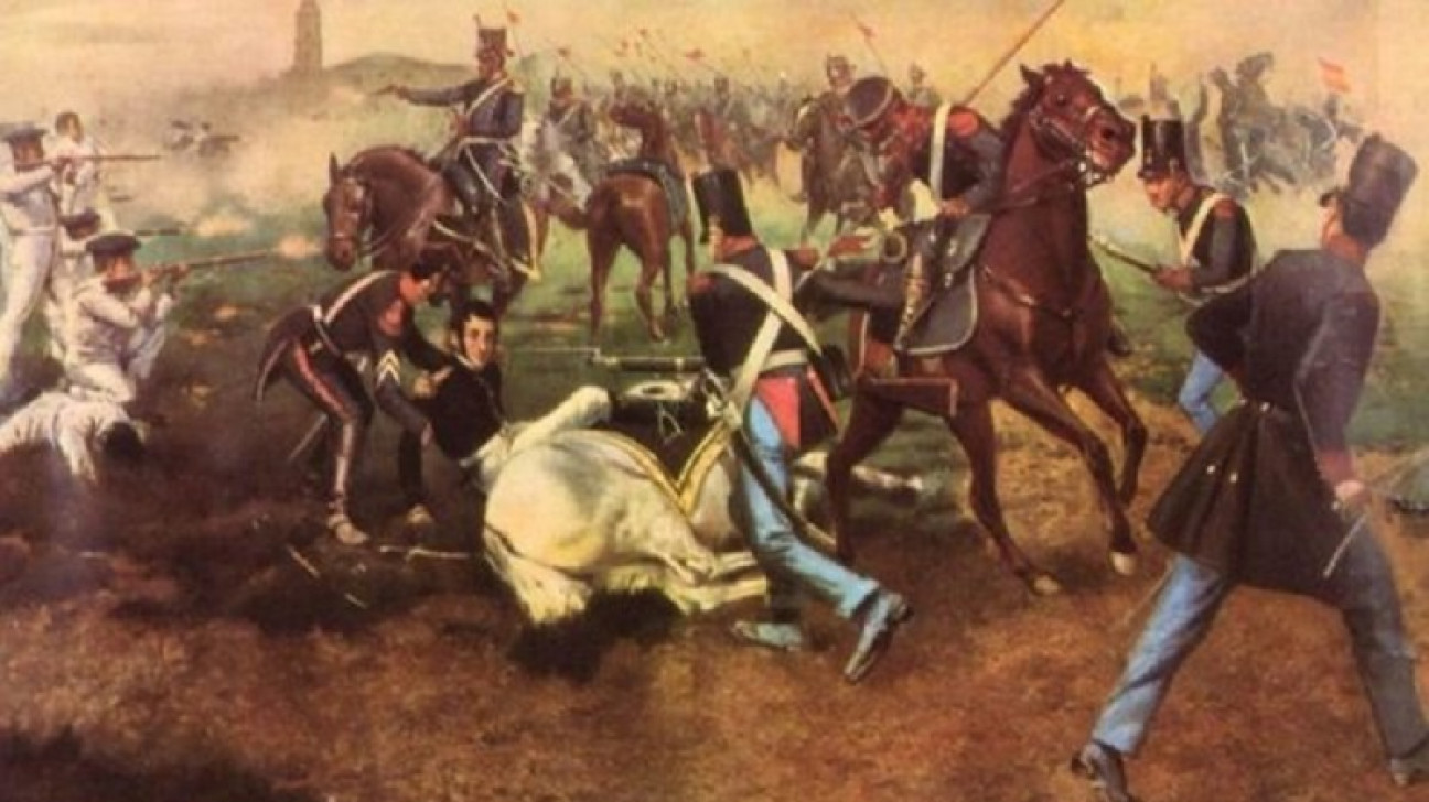 imagen A 210 años de la batalla de San Lorenzo: 15 minutos para el bautismo de fuego de San Martín