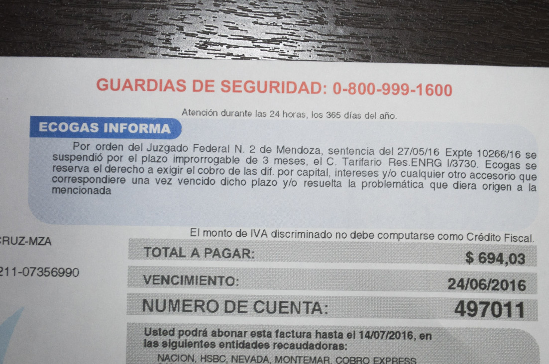 imagen Gas: devolverán el dinero con los intereses