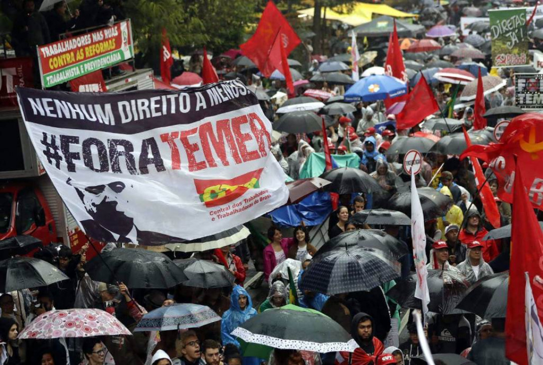imagen Marchas masivas contra Temer en las principales ciudades de Brasil