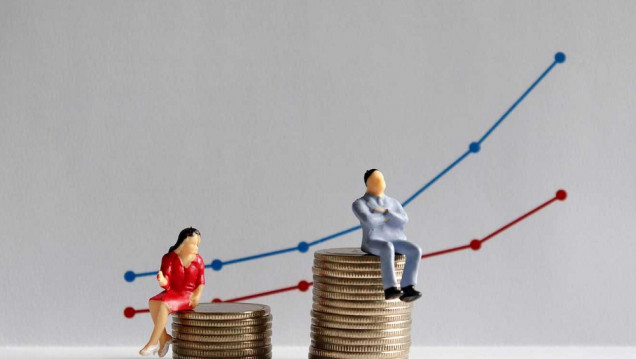 imagen La brecha salarial entre varones y mujeres se mantiene por arriba del 25% 
