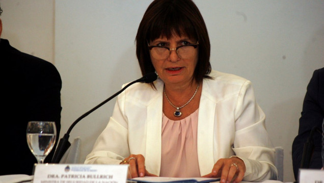 imagen Bullrich volvió a apoyar a Gendarmería
