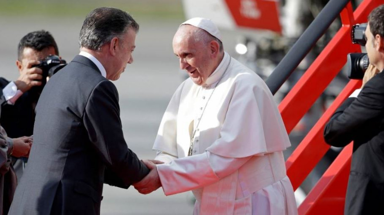 imagen Francisco llegó a Colombia para apoyar el proceso de paz