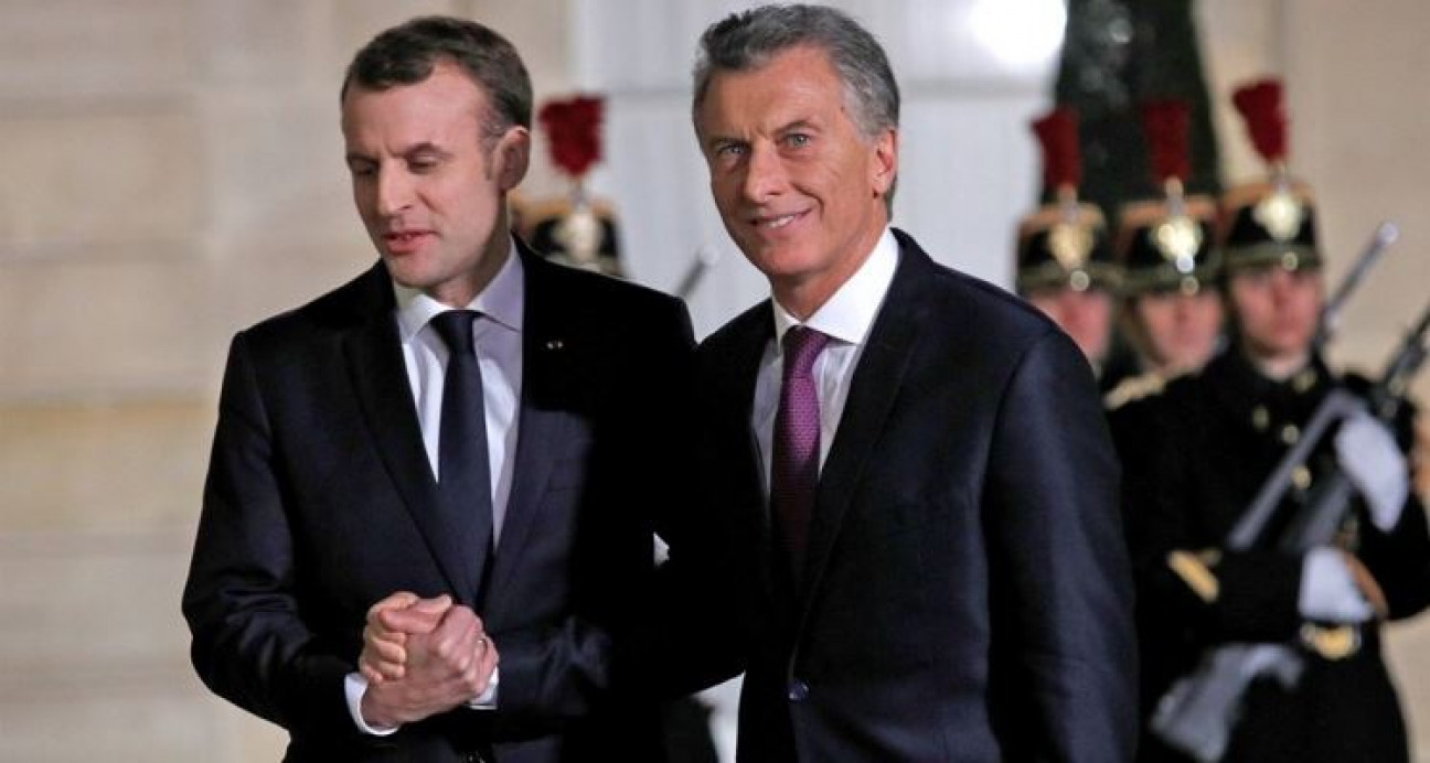 imagen Macri se reunió con Macron y le pidió acelerar el acuerdo UE-Mercosur