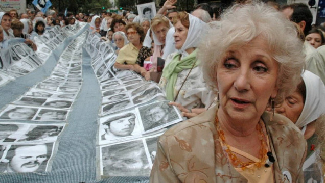 imagen Estela de Carlotto llega con la polémica de los Derechos Humanos 