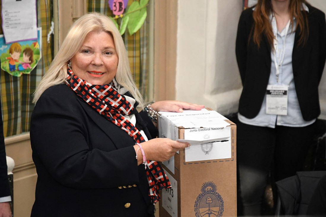 imagen Votó Carrió y habló de Maldonado: "Yo quería que Santiago apareciera con vida"