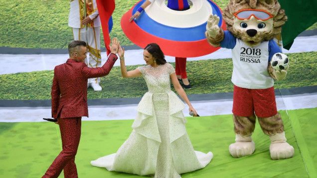 imagen La ceremonia inaugural del Mundial en 10 fotos