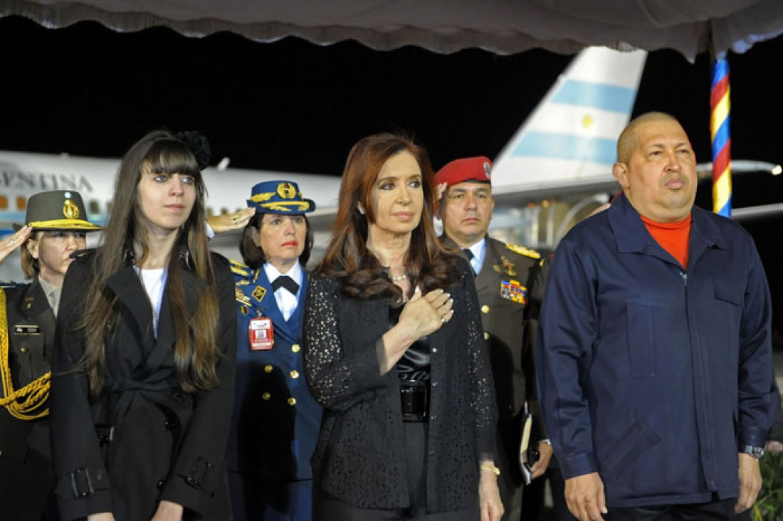 imagen Cristina y Chávez, reunidos por la integración