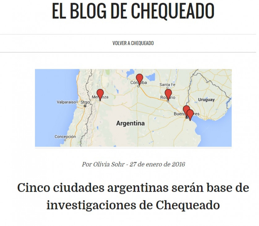imagen "Chequeado" hará investigaciones periodísticas en Mendoza
