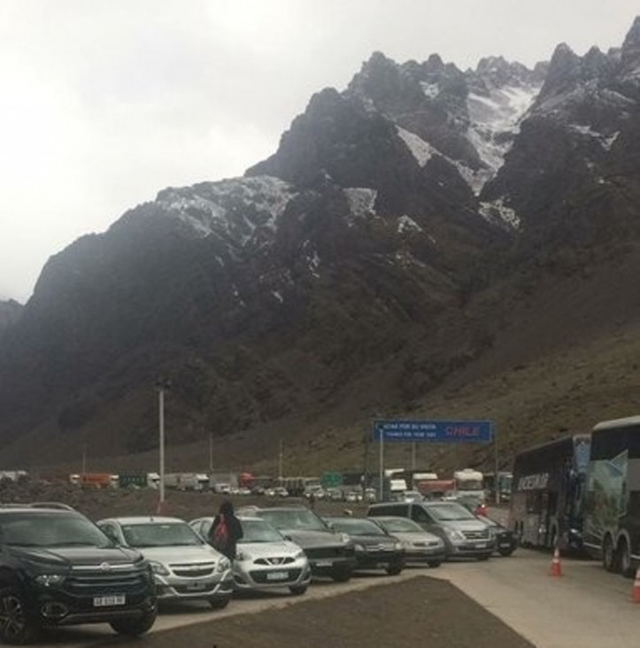 imagen Por los intensos vientos, cerrarán el paso a Chile a las 14
