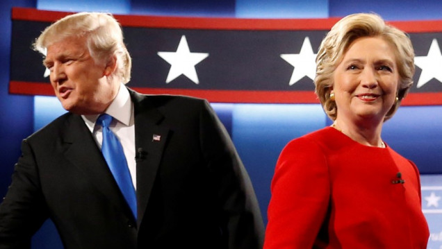 imagen Hillary Clinton ganó el primer round, según los sondeos