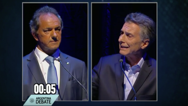 imagen Reviví el debate entre Scioli y Macri