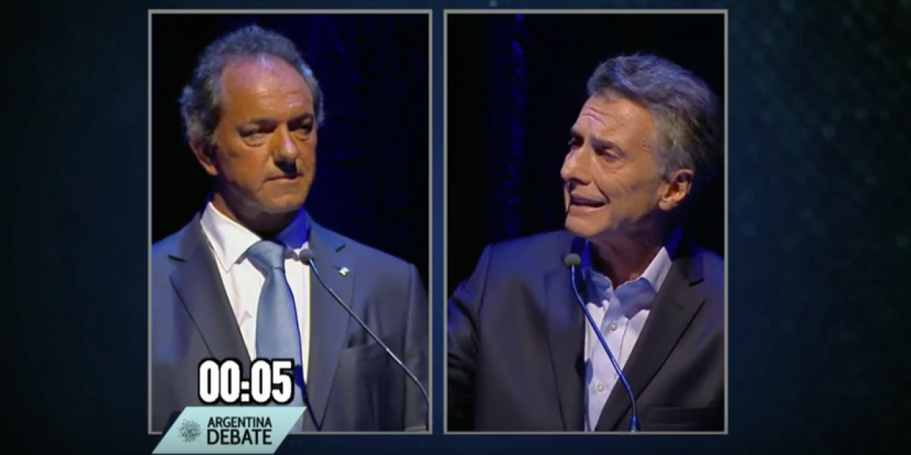 imagen Reviví el debate entre Scioli y Macri