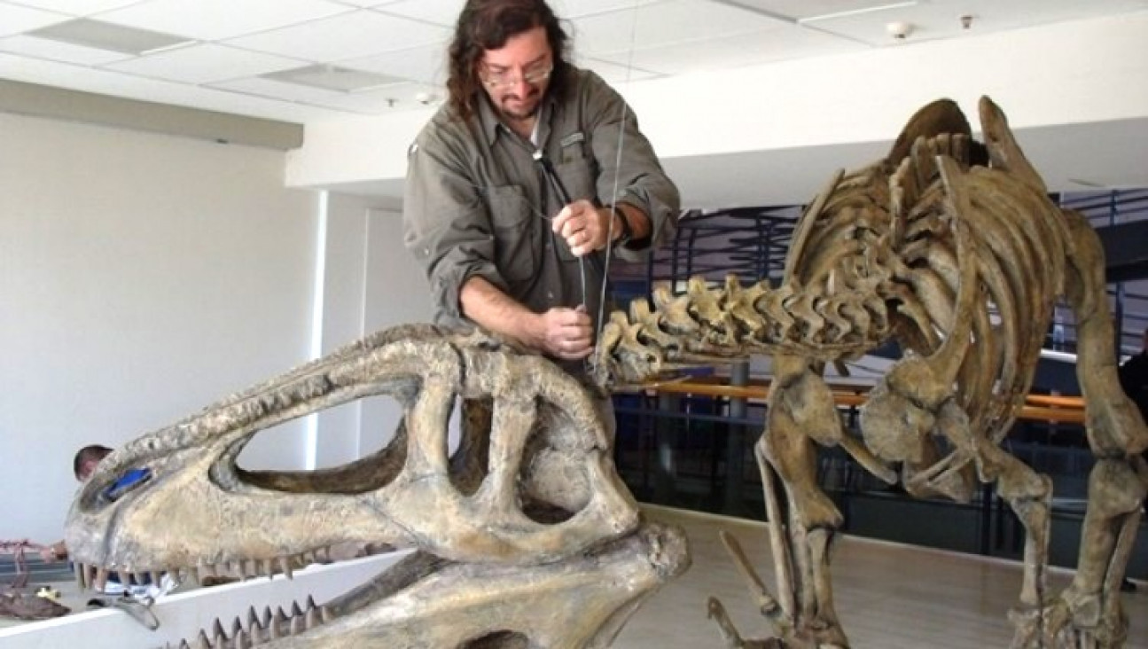 imagen Increíble hallazgo en Neuquén: la bajante de un lago dejó ver restos de un dinosaurio gigante