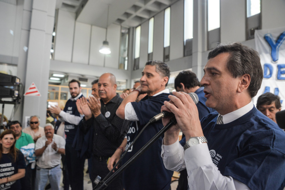 imagen Así fue el paro bancario en defensa del Banco Nación
