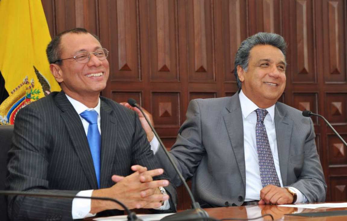 imagen Crisis en Ecuador: el presidente Lenín Moreno le sacó funciones a su vice