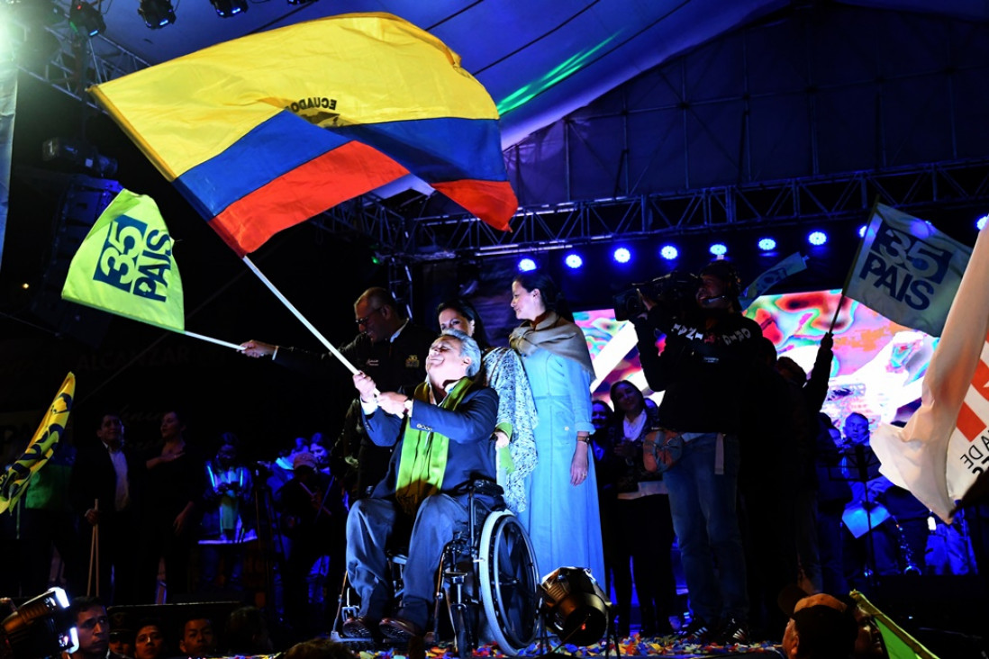 imagen Ecuador: Lenín Moreno aventaja por dos puntos a Lasso en el balotaje