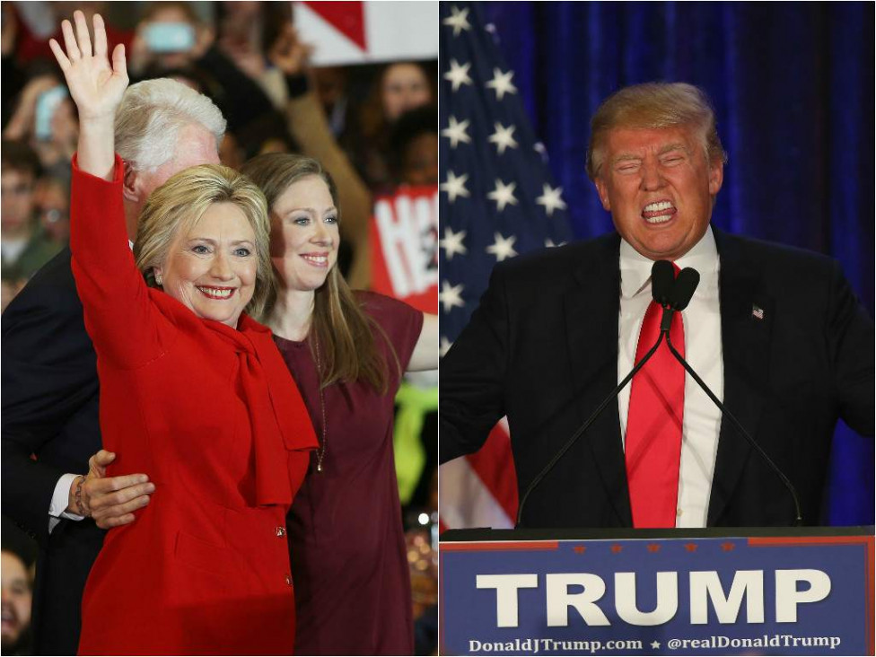 imagen Clinton y Trump amplían su ventaja en las primarias