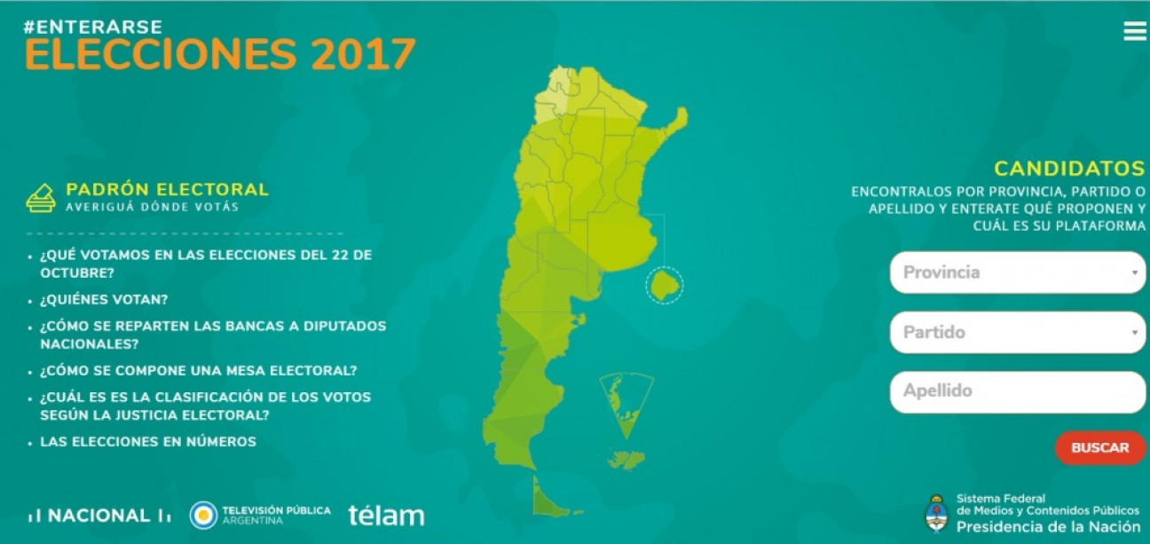 imagen Renovaron el sitio para conocer datos sobre las elecciones