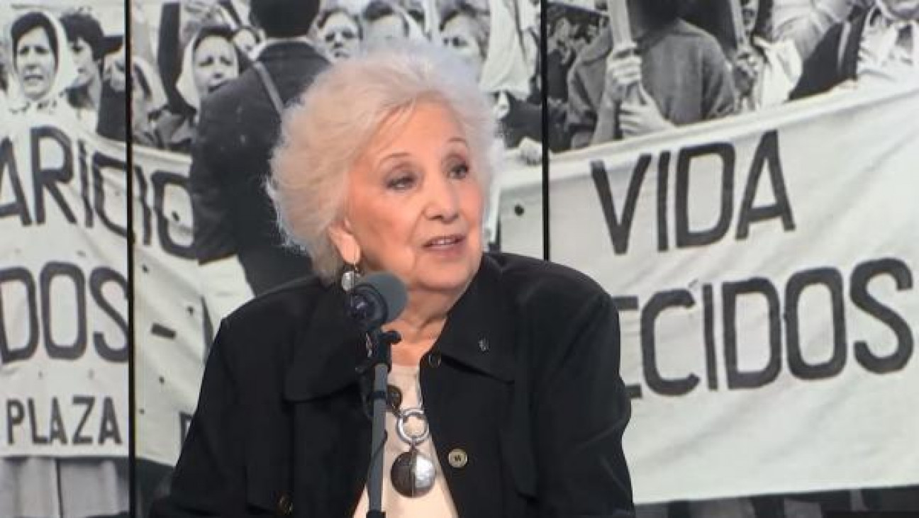 imagen Estela de Carlotto: "Seguimos buscando a 300 nietos"
