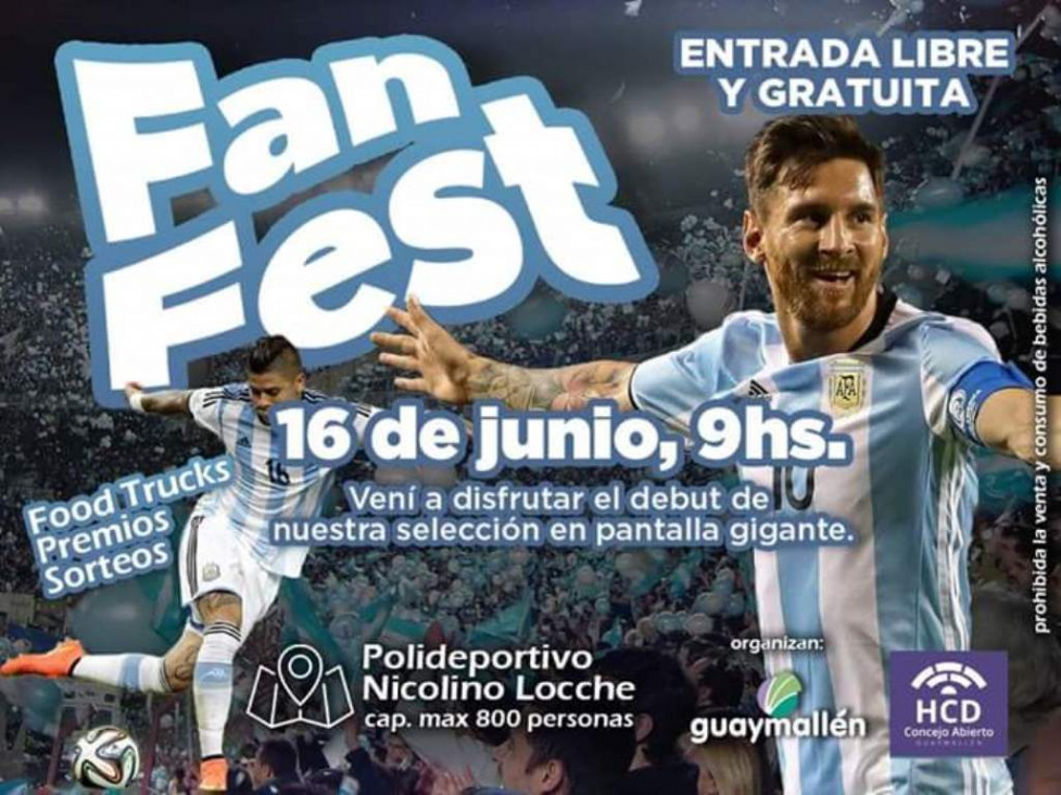 imagen Habrá una "Fan fest" para ver los partidos de la Selección