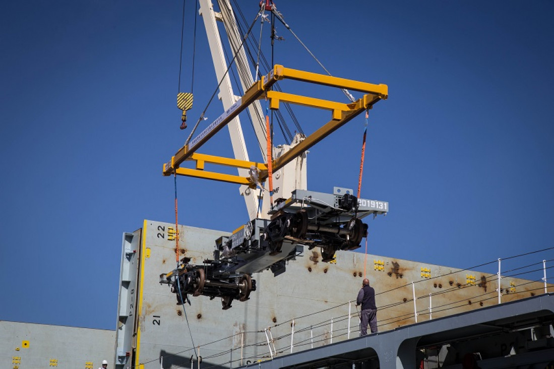 imagen Llegaron vagones para el tren de carga Mendoza-Buenos Aires