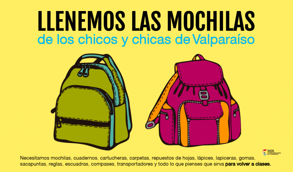 imagen Lápices solidarios: ¡Llenemos las mochilas para Valparaíso!