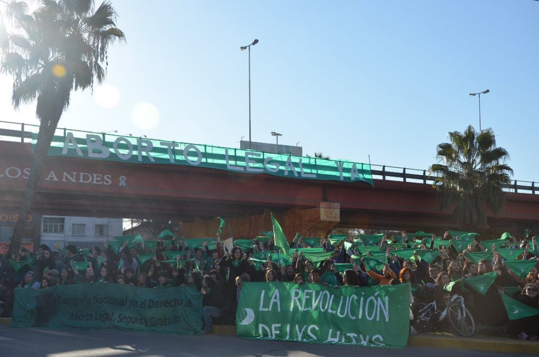 imagen "Puentazo Federal": el Nudo Vial se vistió de verde
