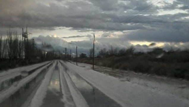 imagen Lo que dejó la tormenta de granizo