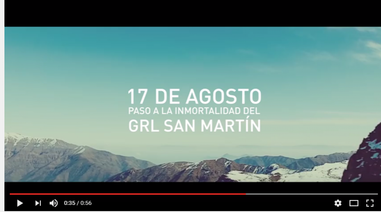 imagen El video "Las huellas del Libertador" contiene una perlita