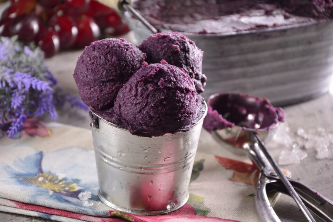 imagen El helado de vino, uno de los primeros sabores inventados para este postre