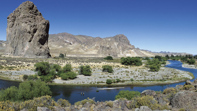 imagen Cómo es el río Chubut donde encontraron el cuerpo