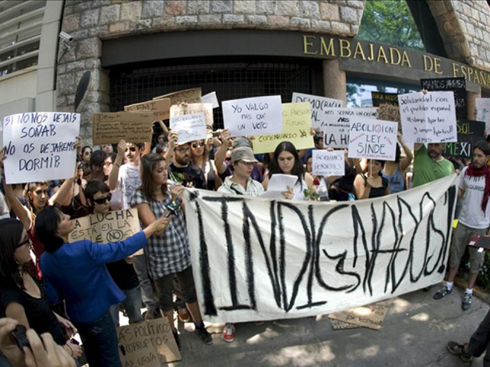 imagen Se prepara la movilización mundial de los "indignados"